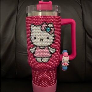 Hello Kitty Pink Rhinestone Water Bottle